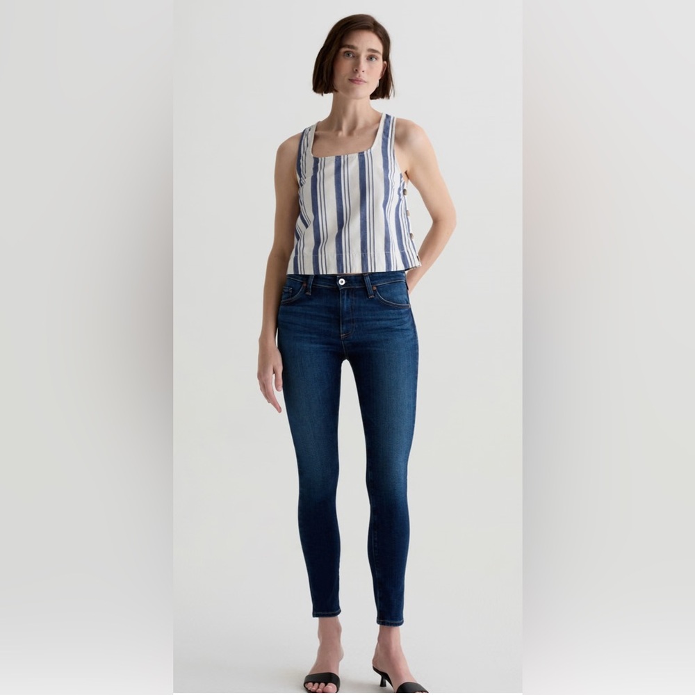 AG Adriano Goldschmied Farrah High Rise Skinny Ankle Jeans Sz 26